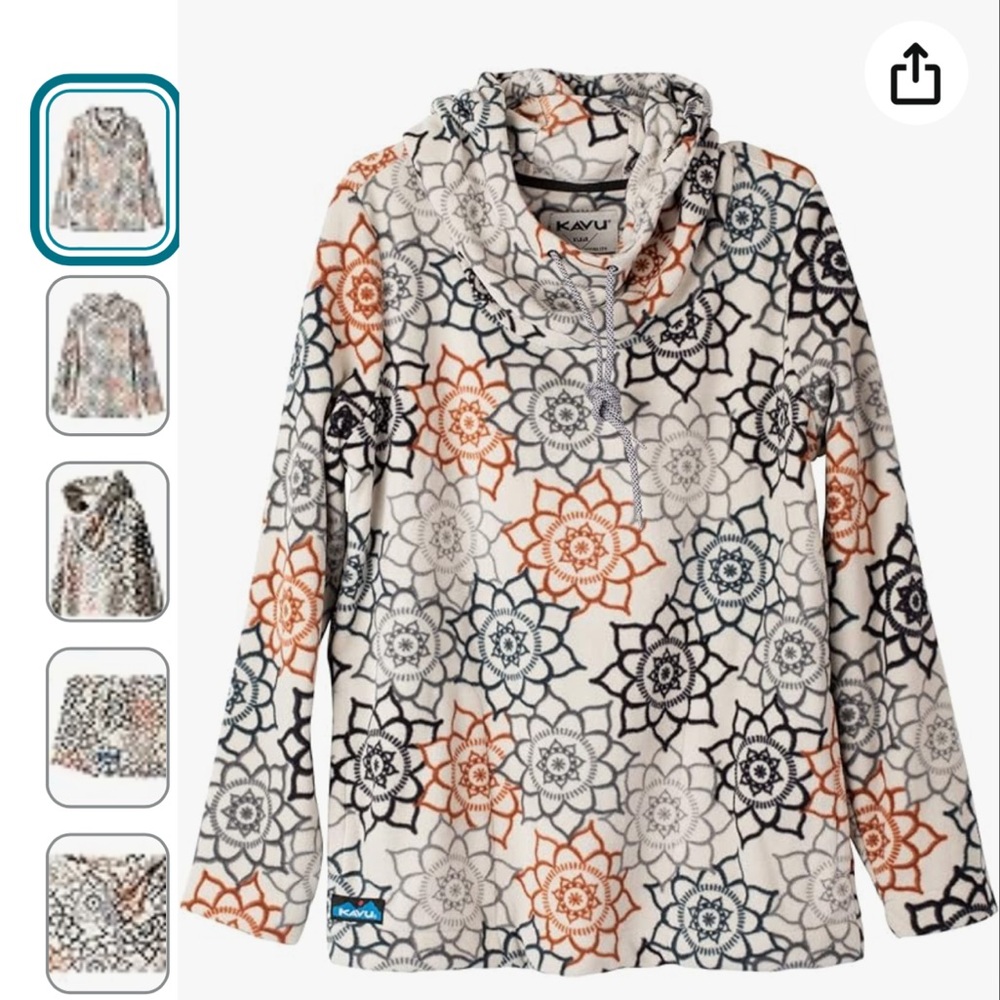 KAVU, patterned fleece/hoodie - Picture 3 of 12